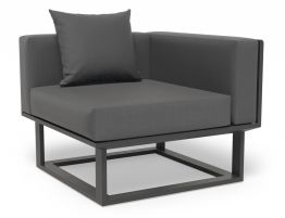 Vivara Sofa - Charcoal - Modular Section D - Corner 