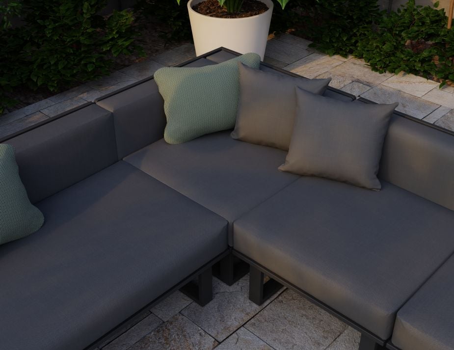 Outdoor Sofa Charcoal 