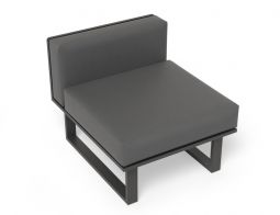 Charcoal Outdoor No Arm Sofa