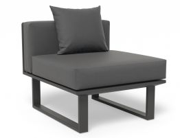 Vivara Sofa - Charcoal - Modular Section E - No Arm