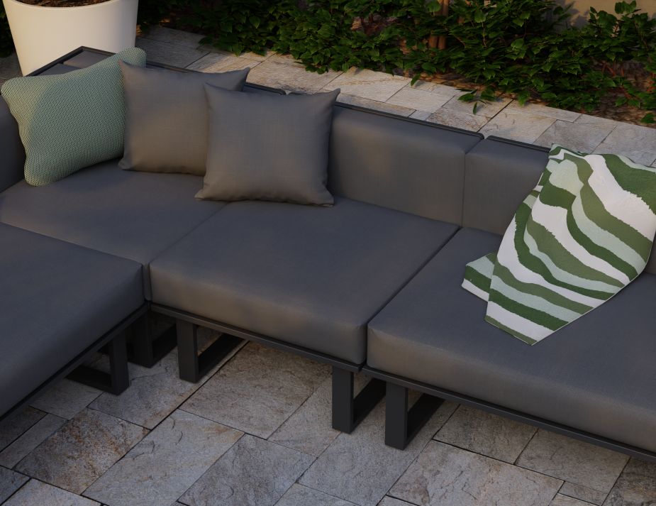 Charcoal Sofa Vivara