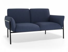 Charlie 2 Seater Lounge Chair - Blue