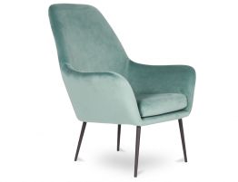 Soho Lounge Chair - Green Velvet ***Clearance***