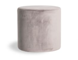 Tito Ottoman - Light Grey Velvet ***Clearance***