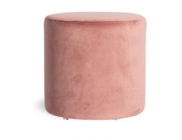 Tito Ottoman - Blush Pink Velvet