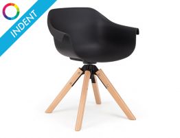 Crane Chair with Timber Swivel Base - Indent