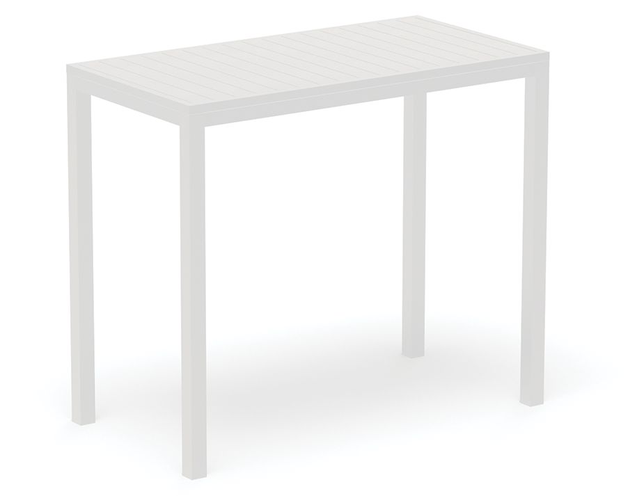 White tall store bar table