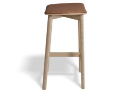 Andi Backless Barstool Pad Ash Tanpu Side