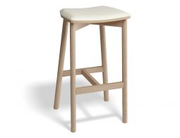 Andi Backless Barstool Pad Ash Whitepu