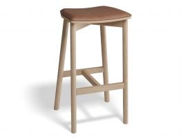 Andi Backless Bar Stool - Natural - Upholstered