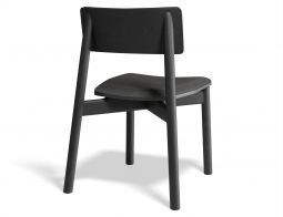 Andi Chair Pad Black Charcoalfabric Back
