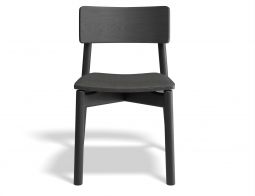 Andi Chair Pad Black Charcoalfabric Front
