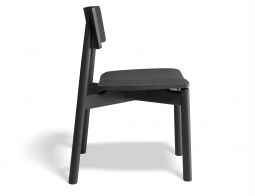 Andi Chair Pad Black Charcoalfabric Side
