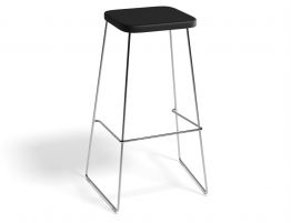 78cm Square Black Seat / Commercial Bar Height image