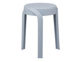 Swirl Stool - Pale Blue