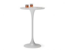 White High Bartable Round