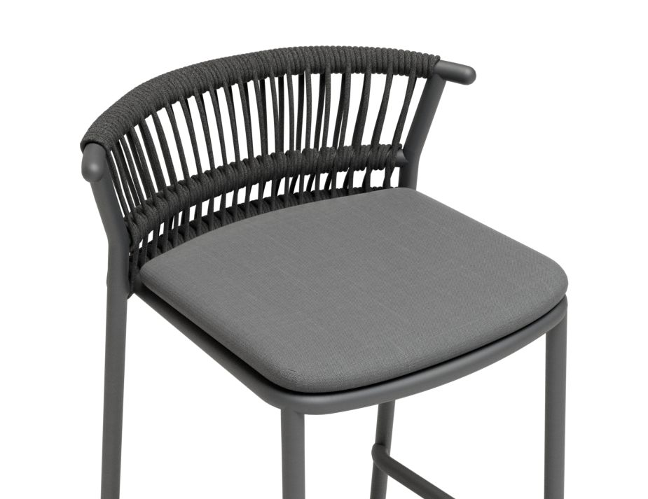 Grey cushion stool 2025