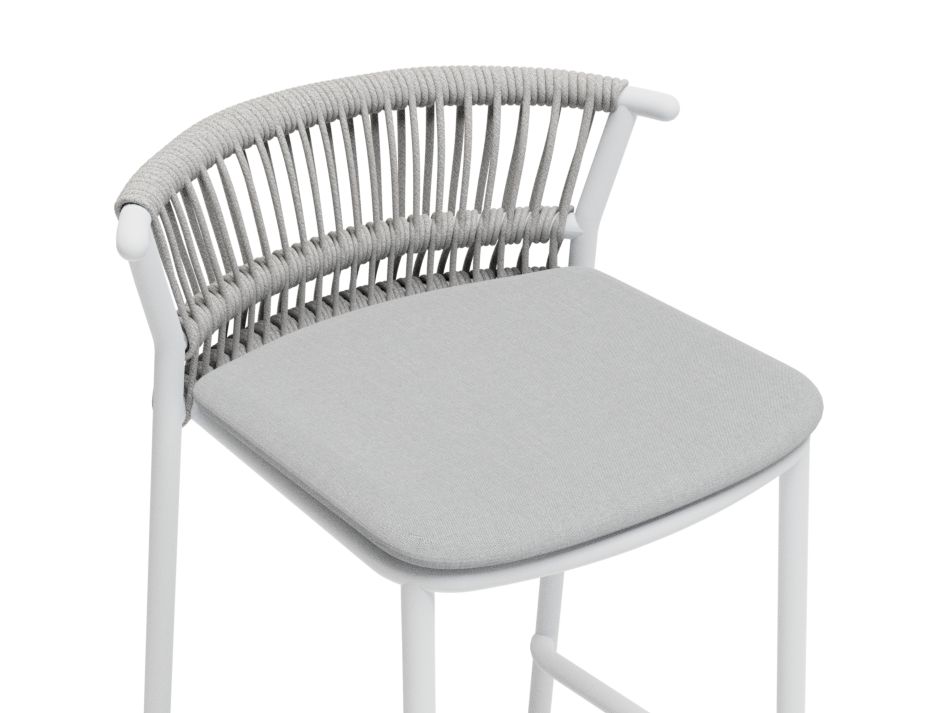 Grey cushion bar on sale stools