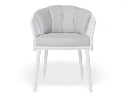 Avila Dining Chair Mesh Aluminium Modern
