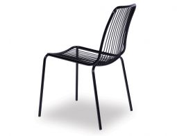 Imelda Modern Wire Dining Chair  Black  1