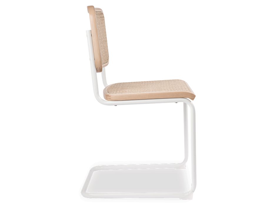 White Rattan Dining Chair