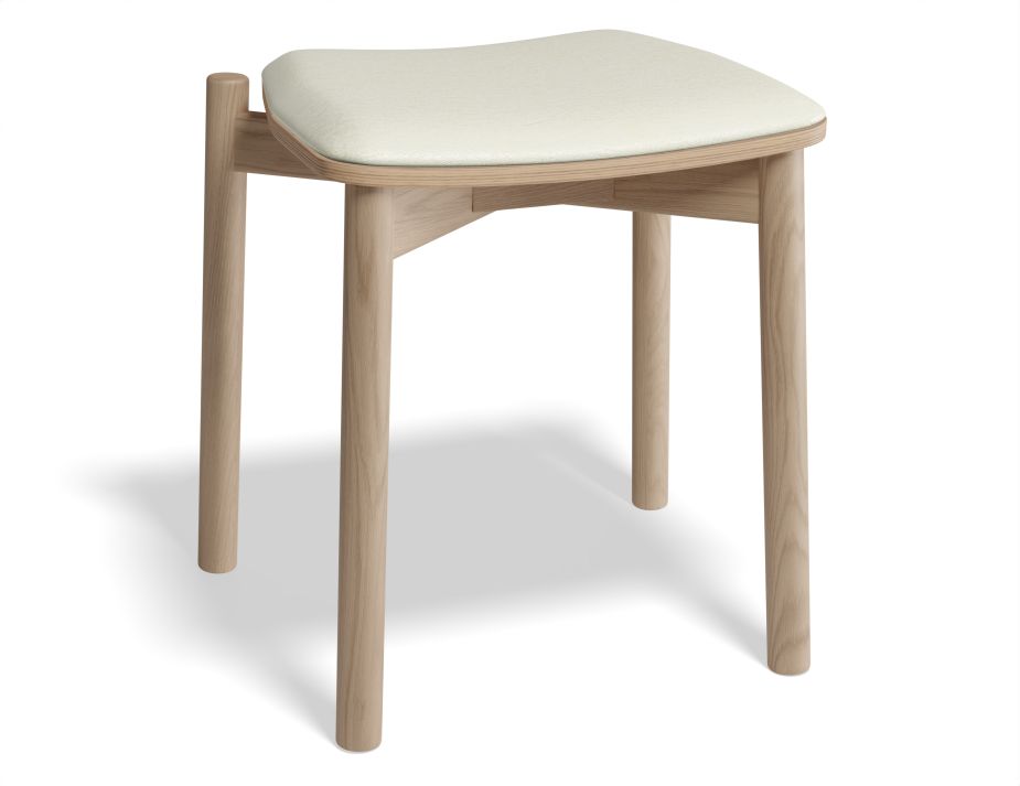 Stackable Andi Low Stool in Black Stained American Ash