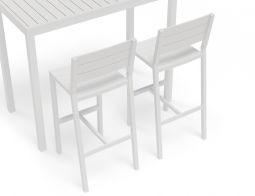 Table Outdoor Barstool White 