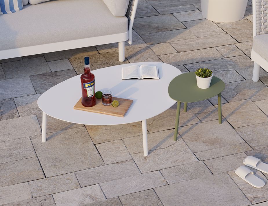 White Eucalypt Cetara Close Outdoor Tables