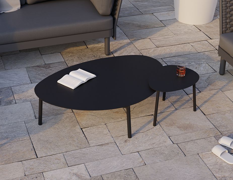 Black Cetara Combo Outdoor Tables