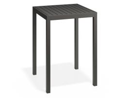Halki Table - Outdoor - High Bar - Matt Charcoal 77 x 77cm