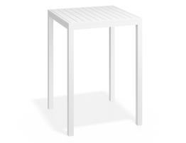 Halki Table - Outdoor - High Bar - Matt White 77 x 77cm