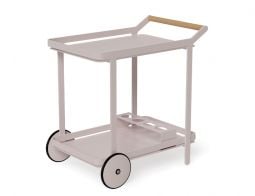 Pink Teak Bar Cart Trolley Quality