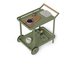 Imola Outdoor Bar Cart - Eucalyptus Green