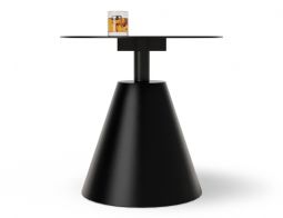 Modern Outdoor Side Table Black