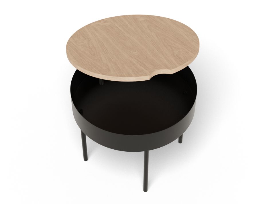 Removable Top Storage Space Side Table