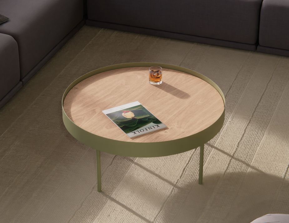 Modern Coffee Table Green Frame
