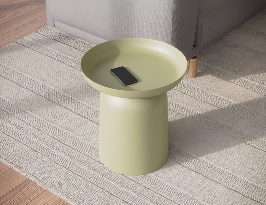 Modern Side Table Green Soda