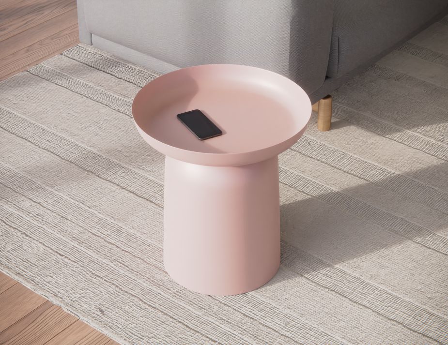 Pink Modern Side Table Indoor