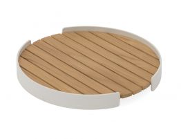 Fino Outdoor Tray Round - White ***Clearance***