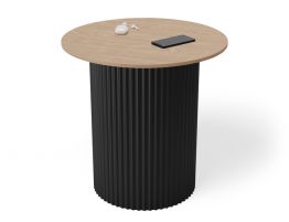 Mimi Side Table - Black - Natural 