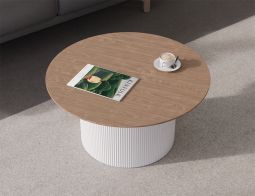 Mimi Coffee Table White Base Magazine Coffee