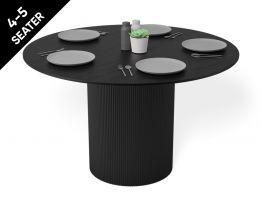 Mimi Dining Table - Black - Black - 120cm