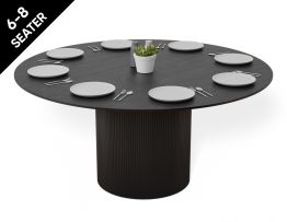 Mimi Dining Table - Black - Black - 155cm