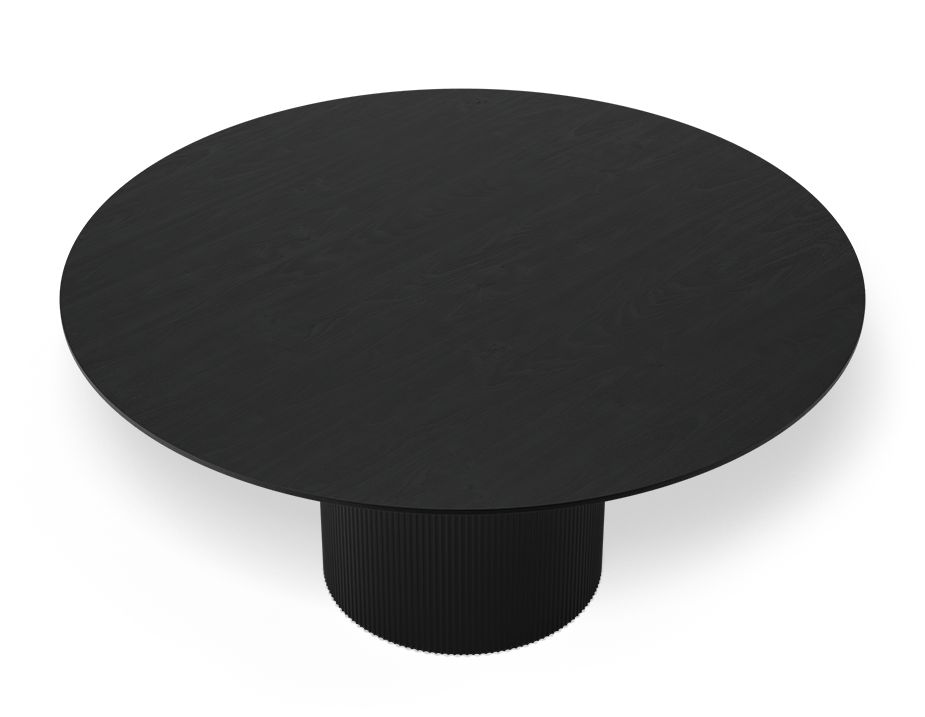 Plain black dining on sale table