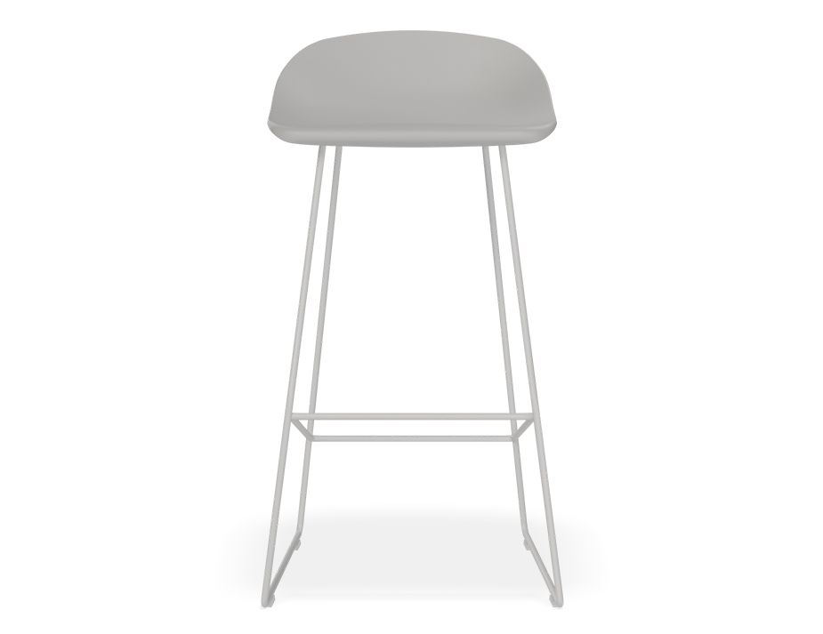 White and on sale silver stool