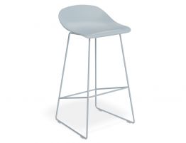 Pop Stool - Powder Blue Frame and Shell Seat 