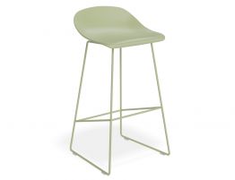 Pop Stool - Dusty Green Frame and Shell Seat 