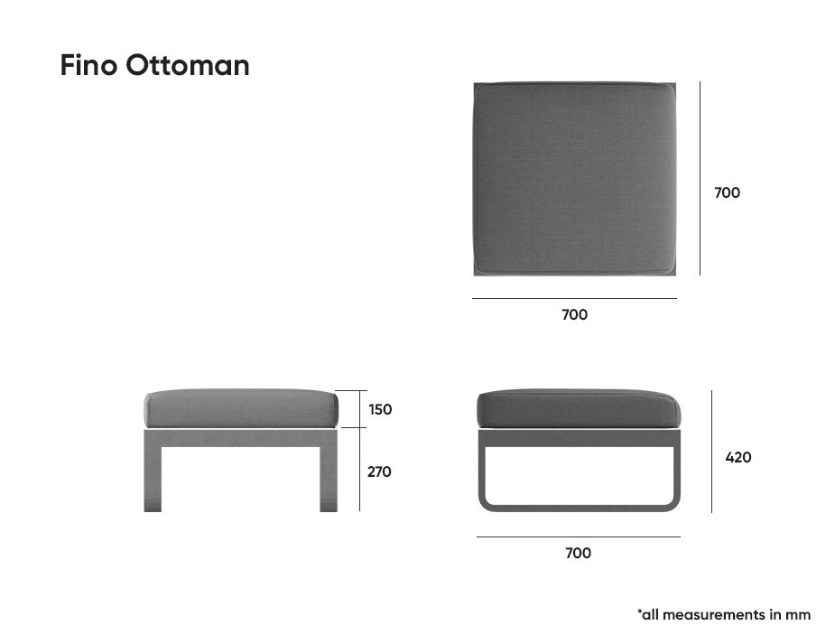 Ottoman size hotsell