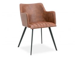 Andorra Armchair Brown Leather 2V3