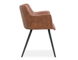 Andorra Armchair Brown Leather 3V3